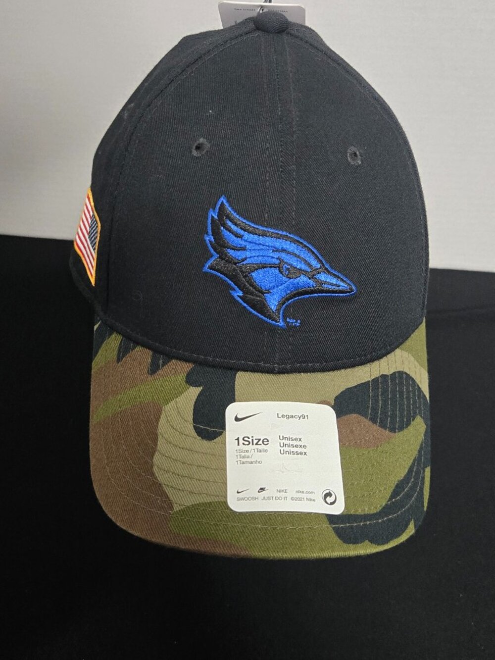 Nike Creighton Bluejays Legacy91 Camo Brim Adjustable Hat Cap NWT NCAA OSFM